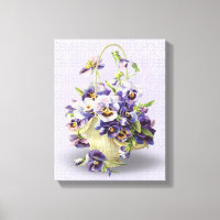 corbeille de pansement violet sur dentelle d'oeill