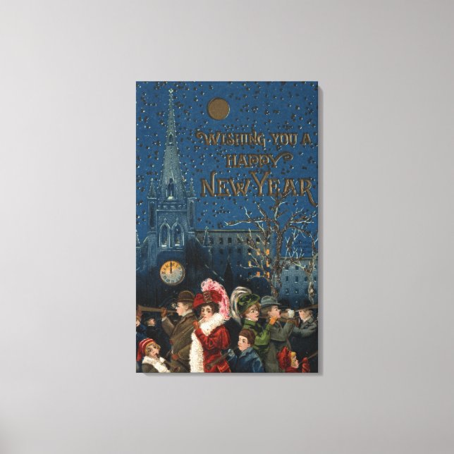 Toile Cornes soufflantes de foules (Recto)