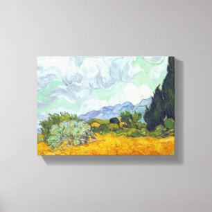 Toile Cornfield avec Cyprusses par Vincent van Gogh