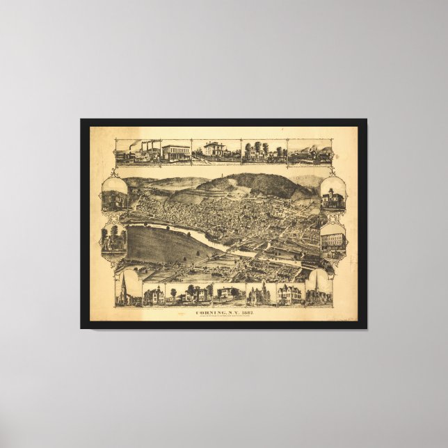 Toile Corning New York (1882) (Recto)