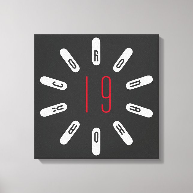 Toile CORONA 19 HOAX Canvas (Recto)