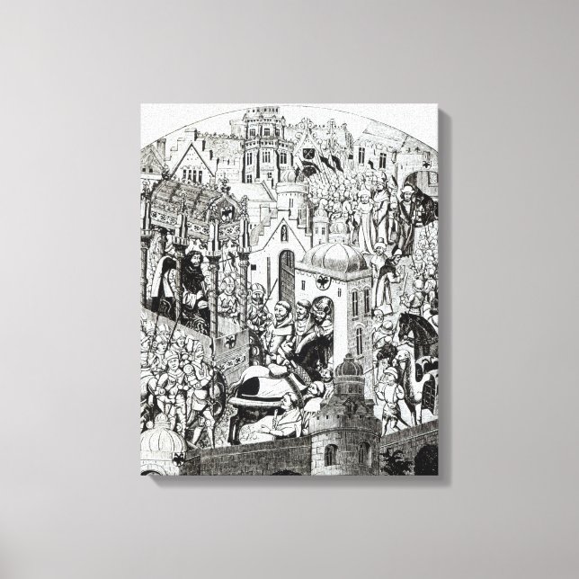 Toile Coronation de Charlemagne dans la ville de Jérusal (Recto)