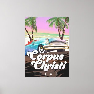 Toile Corpus Christi Texas affiche de vacances
