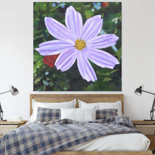 Toile Cosmos Violet Grande Fleur