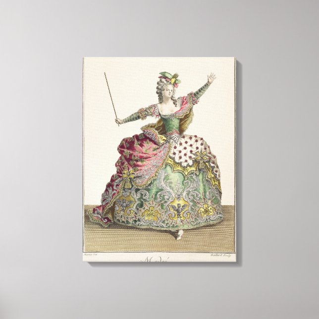 Toile Costume pour Medea dans l'opéra 'Jason and Medea', (Recto)