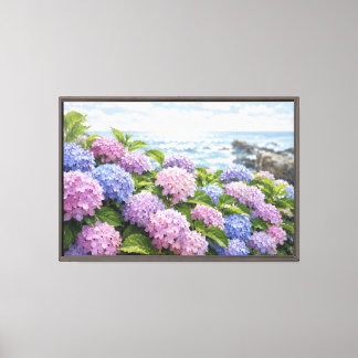 Toile Côte aux Hydrangeas