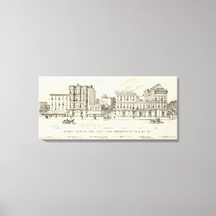 Toile Côté est de Kearny, de Sacramento et d'argile