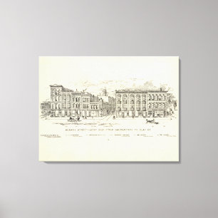 Toile Côté Ouest de Kearny, de Sacramento et d'argile