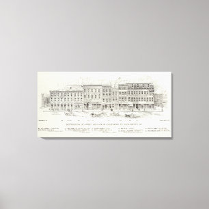 Toile Côté Ouest la Californie et Sacramento de
