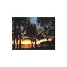 Coucher de soleil à Playa Castillo, Costa Rica