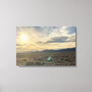 Toile Coucher de soleil dans le désert du Nevada – Ciel