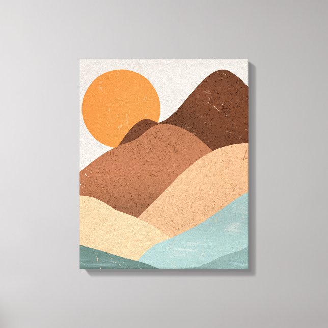 Toile Coucher de soleil de Boho Art (Recto)