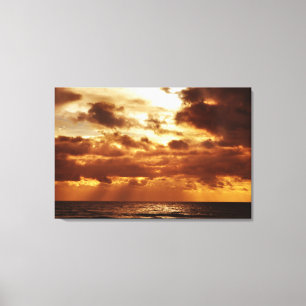 Toile coucher de soleil de brighton