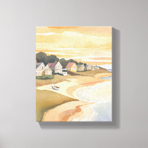 Toile Coucher de soleil d'été   Aquarelle de Martha's Vi