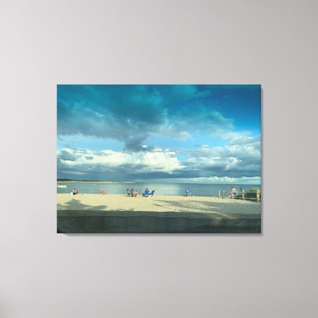 Toile Coucher de soleil d'été, Cape Cod Beach Canvas Imp (Recto)