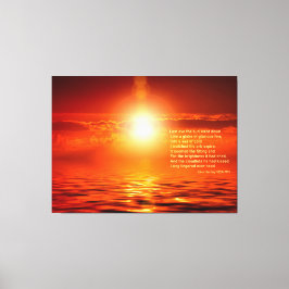 Toile Coucher de soleil Orange Golden Sky Mer d'inspirat