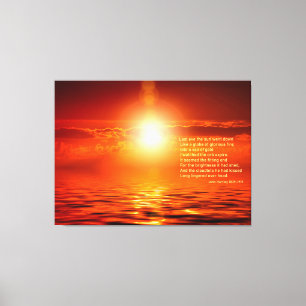 Toile Coucher de soleil Orange Golden Sky Mer d'inspirat