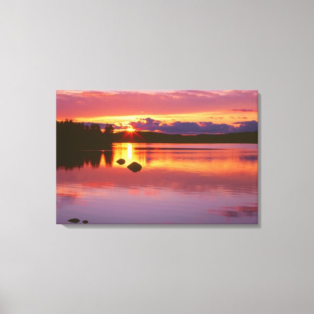 Toile Coucher de soleil sur la baie Alexander (Recto)