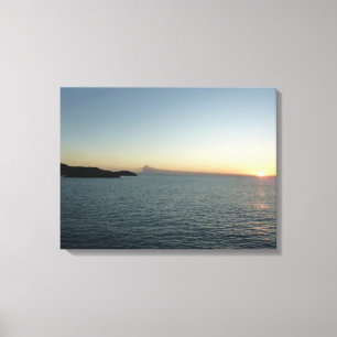 Toile Coucher de soleil sur la mer de l'île Antigua II