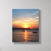 Coucher de soleil sur le lac Okoboji, Iowa