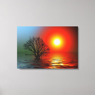 Toile Coucher du soleil