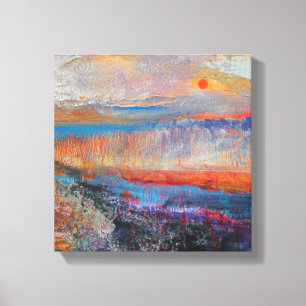 Toile Coucher du soleil 2013 de marais