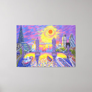 Toile Coucher du soleil : Piscine de Londres 2013