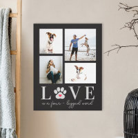 Couleur Paw Love Editable Pet Photo Canvas