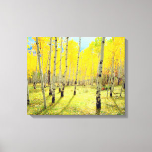 Toile Couleurs automnales des arbres d'Aspen 4
