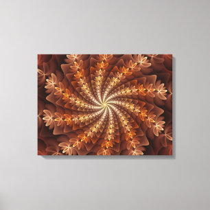 Toile Couleurs chaudes, Trippy Moderne Motif d'art fract