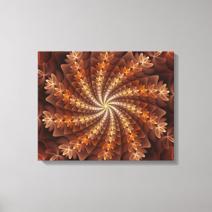 Toile Couleurs chaudes, Trippy Moderne Motif d'art fract