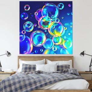 Toile Couleurs de bulles magiques