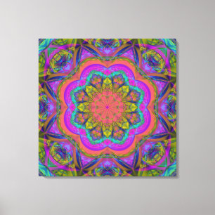 Toile Couleurs de la vie, wallart abstrait moderne