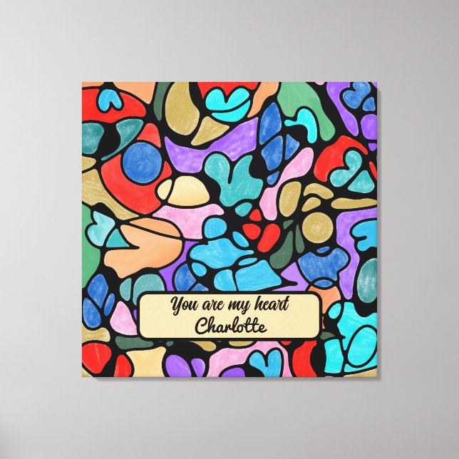 TOILE COULEURS D'EAU NUMÉRIQUE NEUROGRAPHIQUE (Recto)