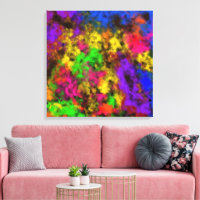 Couleurs Néon Acrylique Tache Éclaboussure Abstrai