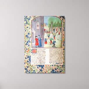 Toile Coupe des arbres et récolte