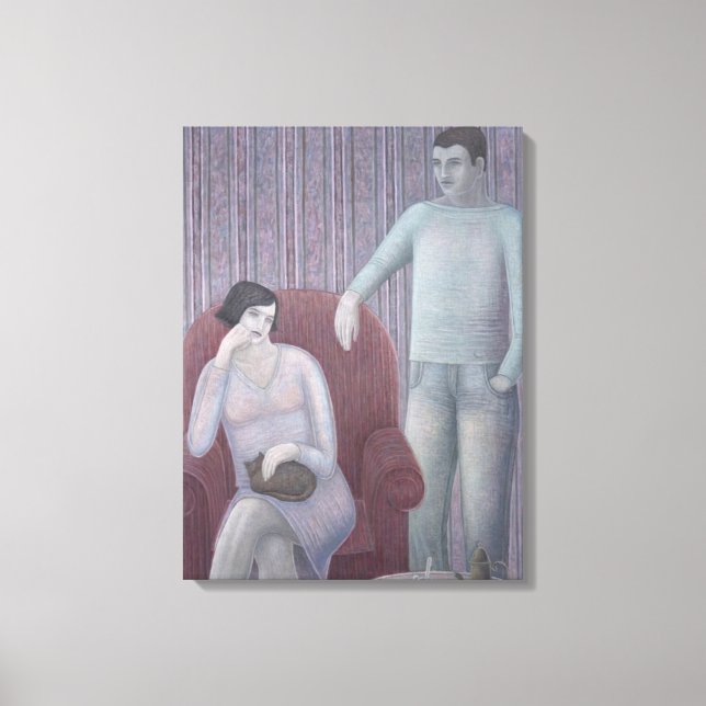 Toile Couple avec Cat 2008 (Recto)