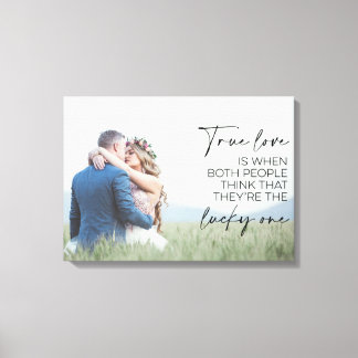 Toile Couple Cadeau Véritable Amour C'Est Quand Les Deux