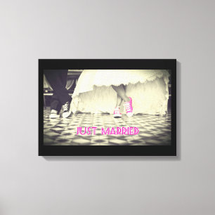 Toile Couple mariage dans un style rétro Cinties Diner