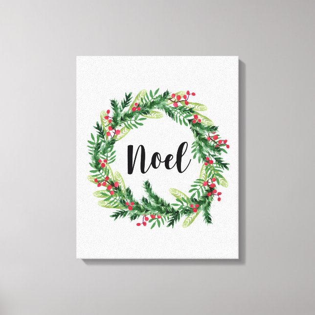 Toile Courbe d'aquarelle de Noël (Recto)