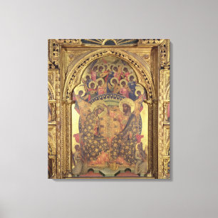 Toile Couronnement de la Vierge (détail du polyptych)