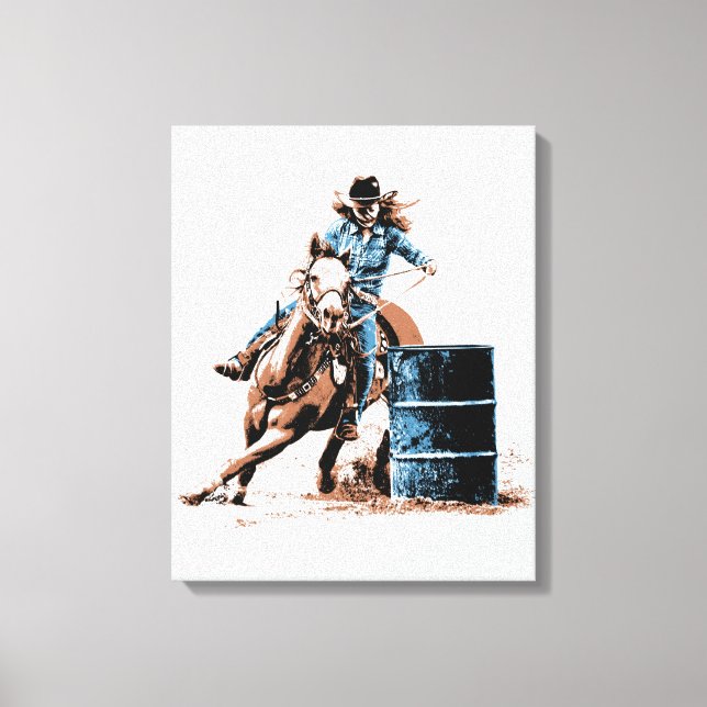 Toile Course de barils (Recto)