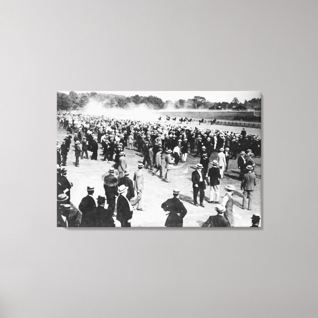 Toile Course de chevaux en Saratoga Photo (Recto)