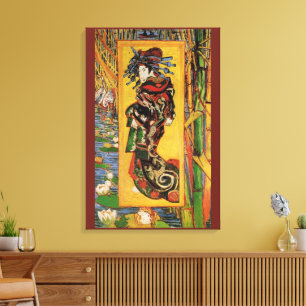 Toile Courtisane japonaise Oiran par Vincent van Gogh