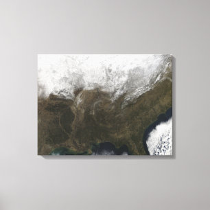 Toile Couverture de neige sur les Etats-Unis