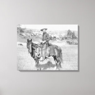 Toile Cowboy sur son cheval PhotographSouth Dakota