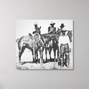 Toile Cowboys noirs chez Bonham, le Texas, c.1890 (photo