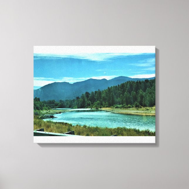 Toile Cowlitz River, Randle, Washington (Recto)
