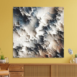 Toile Crackle texturé Abstrait contemporain