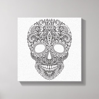 Toile Crâne humain inspiré 6